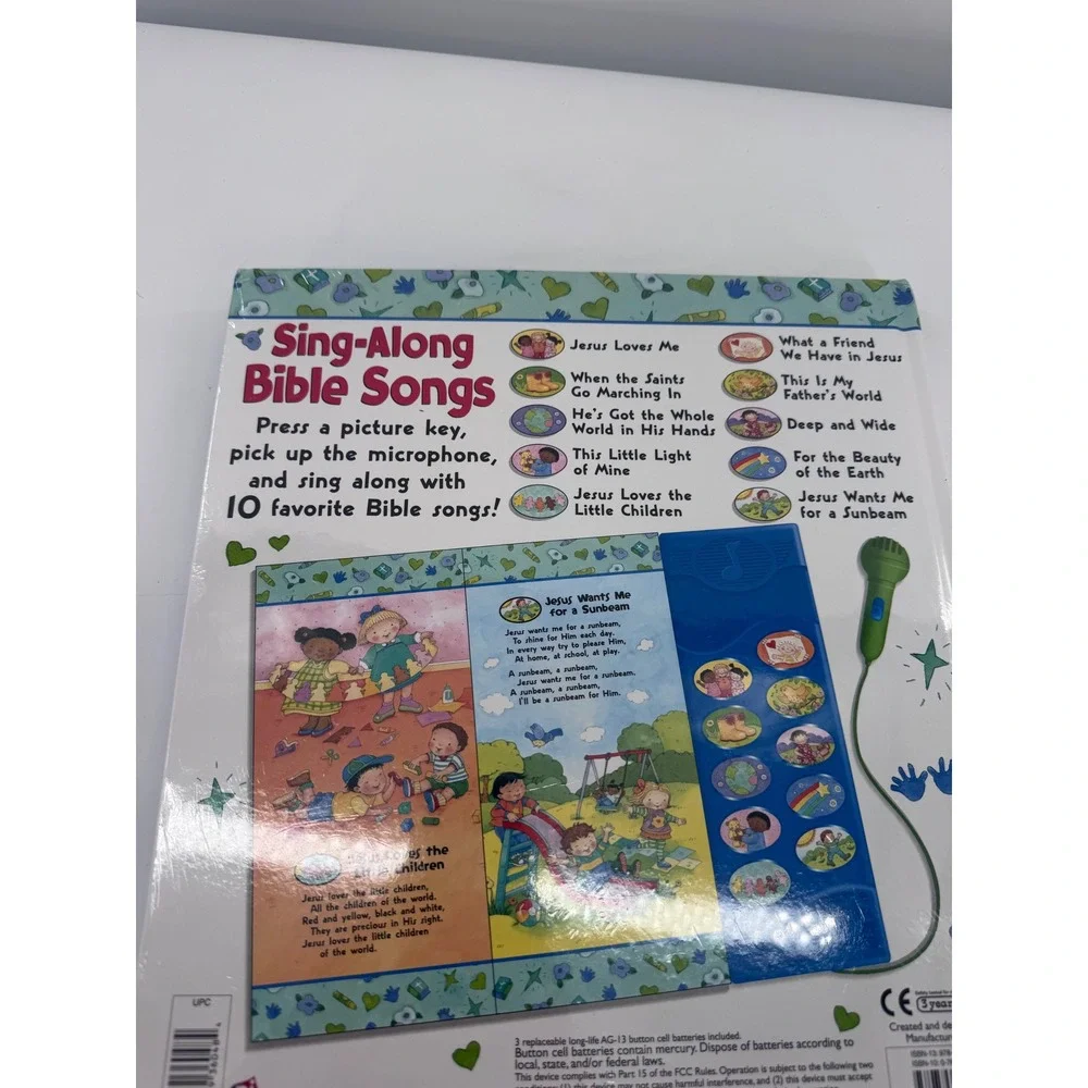 Publications International Sing-Along Bible Songs Talking Sound Book Vintage New